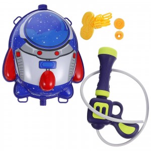 Rocketship Backpack Water Gun Toy – Endless Outdoor Fun for Kids (Ages 5–8)
