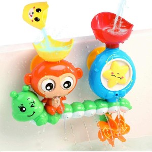 Interactive Multicolored Monkey Toy – Fun Sensory Bath Toy for Toddlers