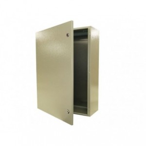STEEL ENCLOSURE GREY LOCKABLE 2-KEY HOLE 600x400x250mm ENCL-XJ1-64/250G