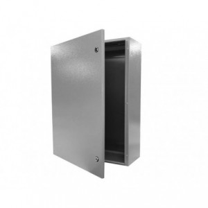 STEEL ENCLOSURE GREY LOCKABLE 2-KEY HOLE 250x200x150mm ENCL-XJBS-2520/150G