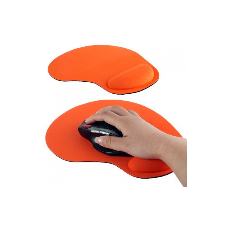 Tuff-Luv  A4_71  Ultra Slim Pad and Cloth Wrist Supporter Mouse Pad - Orange