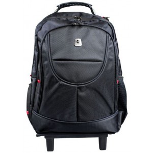 Volkano  VB-VL1022-BK  16" Drifter Series Trolley Backpack -Black