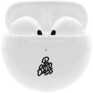 Pro Bass Future Series True Wireless Earphones with Charging Case - White