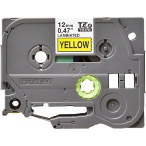 Tz Tape Laminated 12MM BLACK/YELLOW (TZE631)