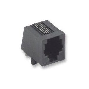 Mod Socket RJ11 Aperture Pcb R/A 6P/4C 4-CONTACT N3712-010-02