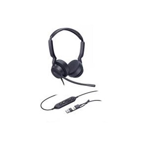Yealink UH42 Dual USB Headset- USB-C with USB-C/A Adapter- MS Teams Certified