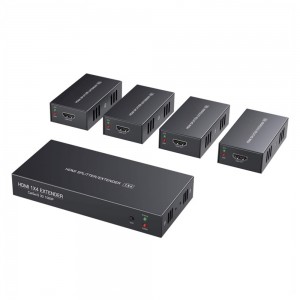 1x4 Extender Splitter over Cat5e/Cat6 - 150m (DT2104) 1080P@60Hz Resolution