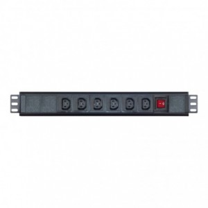 LinkQnet 6-Way 10A IEC Outlet with On/Off Switch
