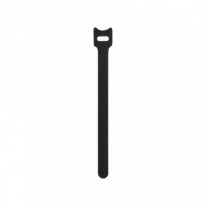 LinkQnet Hook &amp; Loop Wrap Strap - Black 12x200mm (Pack of 100)
