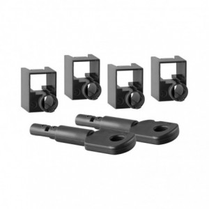 Cable LOCK-PLUS 4 LOCKS-RJ45-(FA-5092-)BLACK