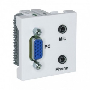 LinkQnet VGA / Audio / Mic Clipin Module (FA-2420-45-SVGA+PHJ+MIC)