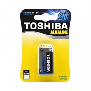 Toshiba Alkaline 9V Blister Pack (6LR61GCP BP-1)
