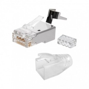 CAT6A / CAT7 STP EASY PASS PLUG &amp; BOOT
