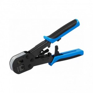 LinkQnet Crimping Tool for RJ45 Pass Through- RJ11 and RJ12 Plugs