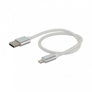 0.4M USB To Lightning Woven Mesh Cable