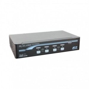 Rextron 4-Port USB KVM Switch with VGA and USB Cables
