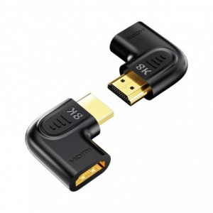 Unitek 8K HDMI 90DEG ADAPTER-BLK(A1047ABK03)