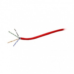 500M Roll CAT5E Solid Network Cable - Red - Price per meter (Minimum 500M)