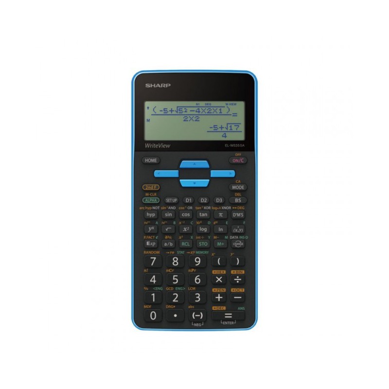 Sharp  EL-W535SA-BBL  Scientific Calculator 330 Functions -Blue