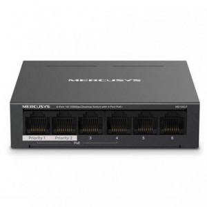 Mercusys 6-PORT Desktop Switch With 4-PORT Poe+