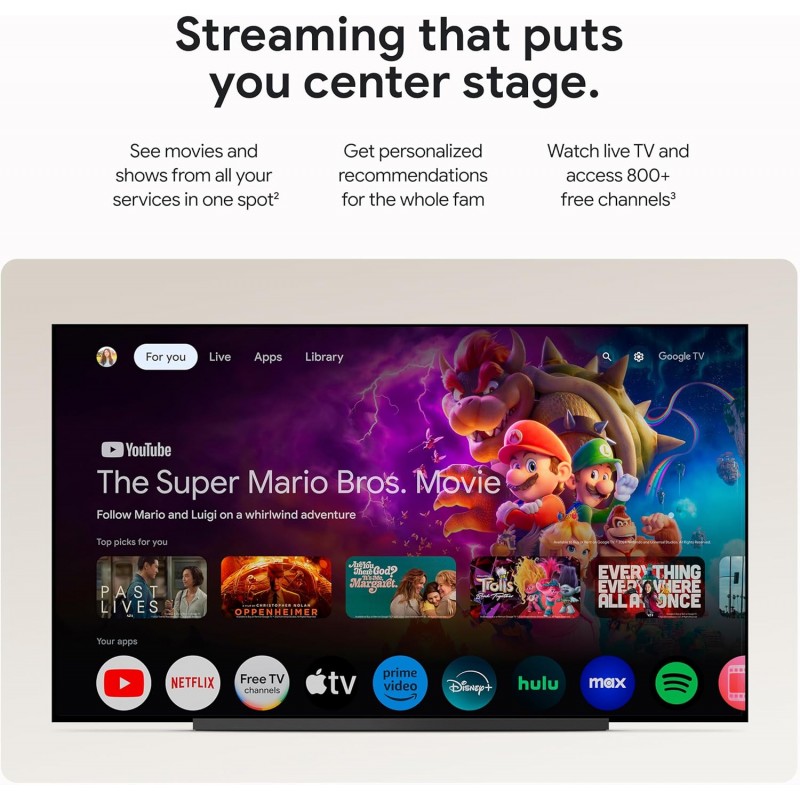 Google TV Streamer 4K - Fast Streaming Entertainment - Smart Home
