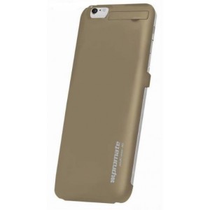 Promate 6959144017921  aidCase-i6P 4000mAh Lithium Polymer Super Slim Battery Case - Gold