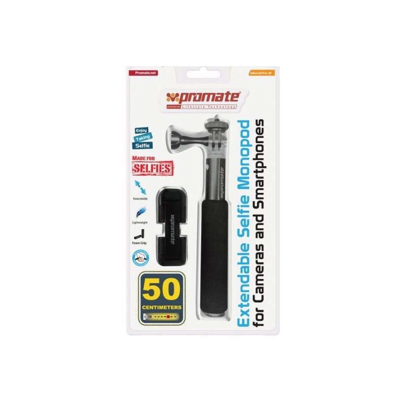 Promate  6959144011578  Monopro-5 Extendable Selfie Monopod for Cameras and Smartphones 