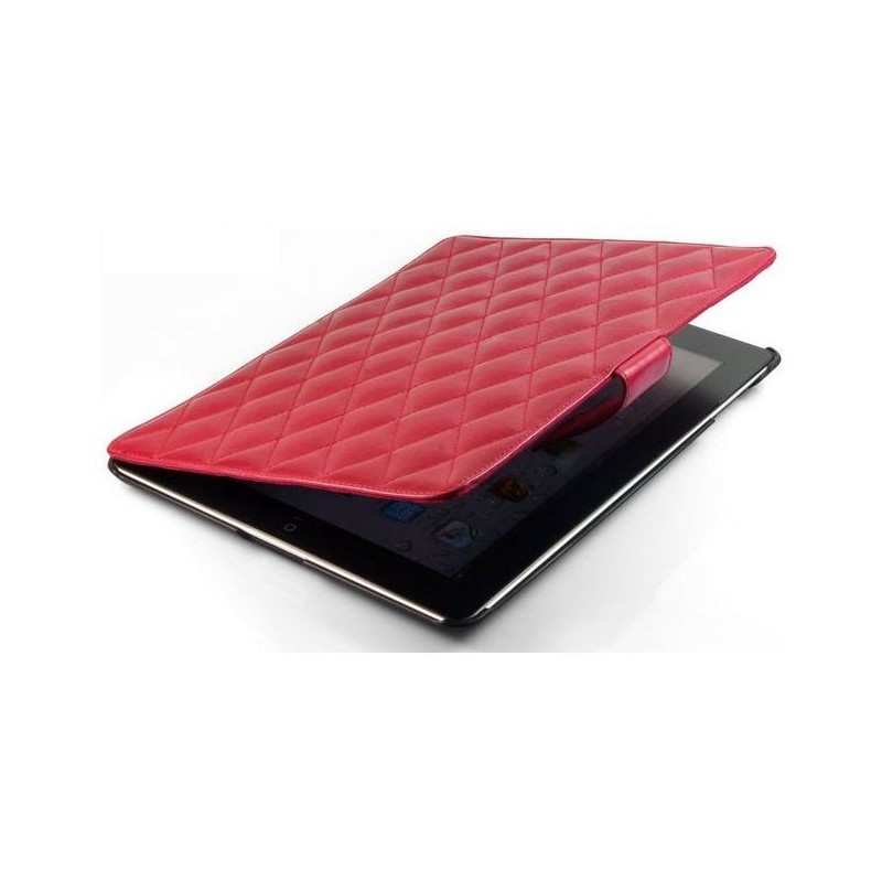 Promate  6161815965916  iPose.10-Stylized Leather Design Cover for the iPad 2 and new iPad -Red