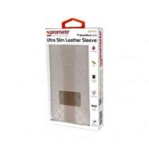 Promate  4959144000116  Zetro BlackBerry Z10 Ultra Slim Leather Sleeve-Brown 