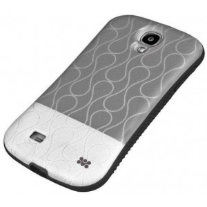 Promate 6959144005997 Cameo.S4-Cameo-Drip Patterned Flexi-Grip Snap On Case for Samsung Galaxy S4-Grey