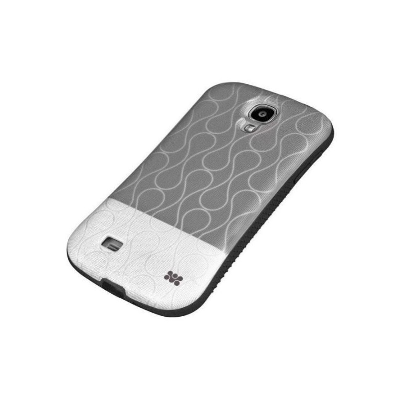 Promate 6959144005997 Cameo.S4-Cameo-Drip Patterned Flexi-Grip Snap On Case for Samsung Galaxy S4-Grey
