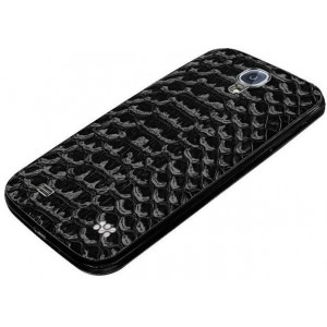 Promate  6959144004570   Charm.S4 Premium Patterned-Leather Back Cover-for Samsung Galaxy S4-Black
