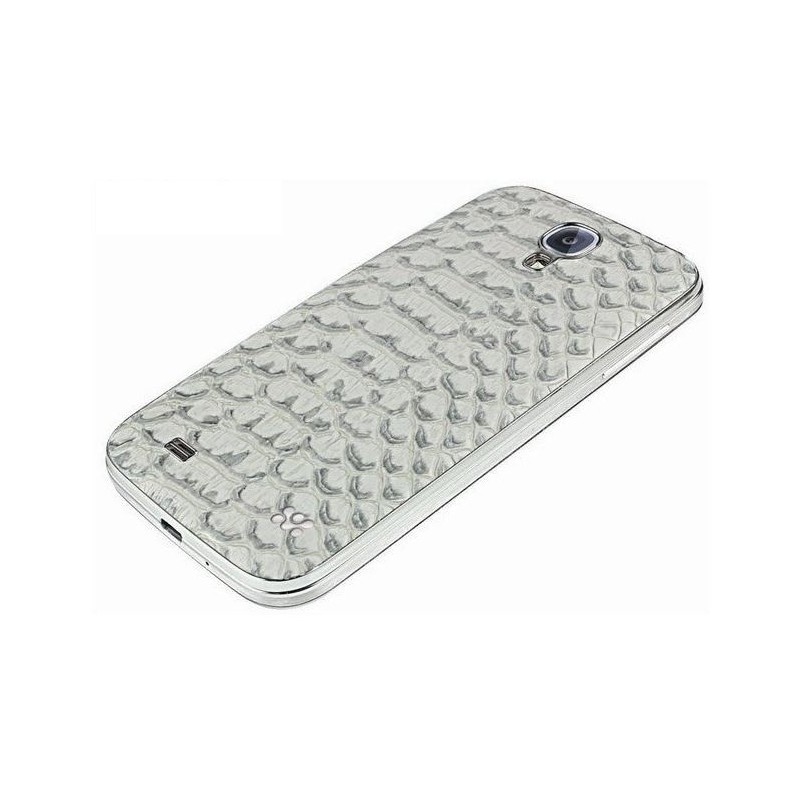 Promate  6959144004600  Charm.S4 Premium Patterned-Leather Back Cover-for Samsung Galaxy S4 -Grey