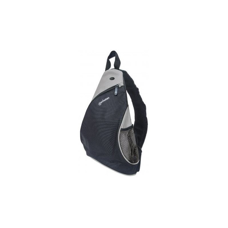 Manhattan  439886  Dashpack - Lightweight- Sling-style Carrier for Most Tablets and Ultrabooks up to 12"- Black/Grey