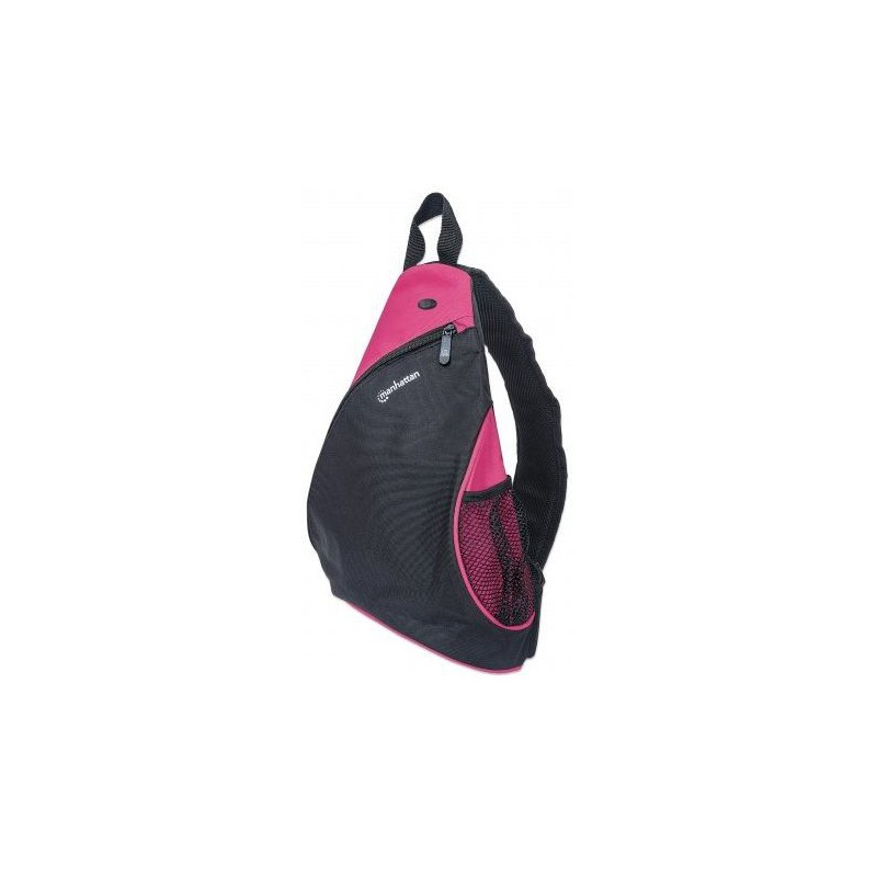 Manhattan  439879  Dashpack - Lightweight - Sling-style Carrier for Most Tablets and Ultrabooks up to 12"- Black/Pink