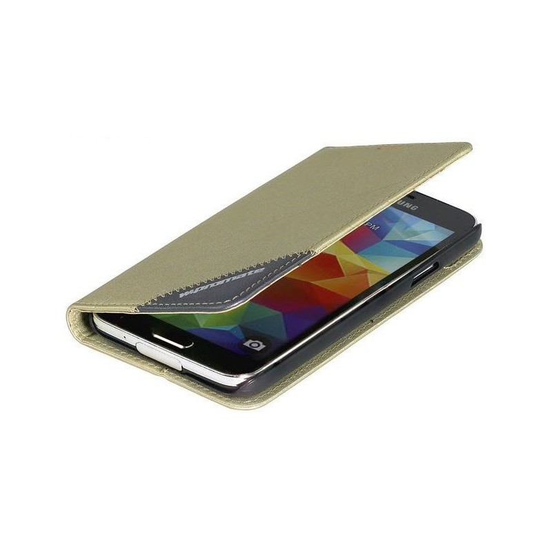 Promate 6959144009513 Folio S5 Bookcover With Inside Card Pocket - Gold
