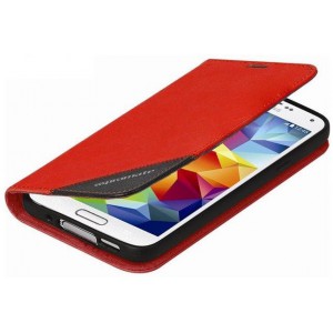 Promate  6959144009520  Folio S5 Bookcover With Inside Card Pocket - Red