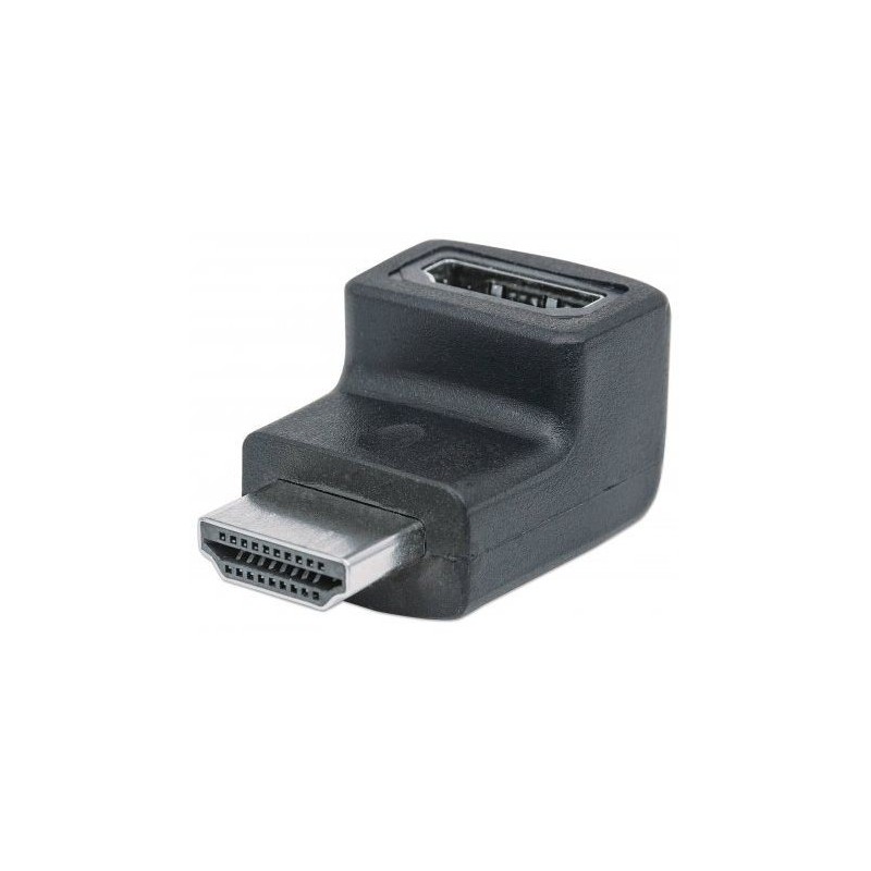 Manhattan  HDMI A Female to A Male, Downward 90 Degree Angle HDMI Adapter 
