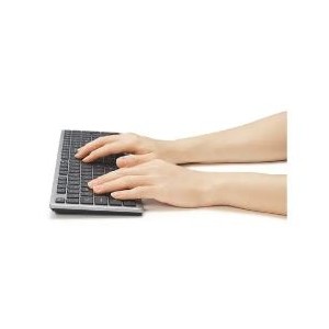 Kensington - KB535 - Full Size - Rechargeable Bluetooth or USB-A Receiver Keyboard - Black (15 Programmable Keys + AI Copilot Key for Enhanced Productivity)