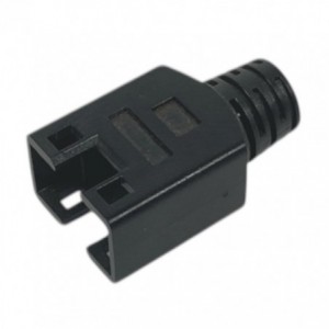 RJ45 PVC BOOT FOR ROUND CABLE BLACK 20mm RJ45-BOOT