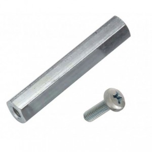 NICKEL METAL SPACER FEM-FEM M3x20m WITH M3x5mm SCREW - SET TBA