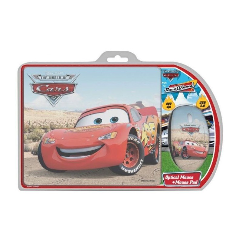 Disney  DSY-TP1002   Cars Mouse & Mouse Pad Gift Set