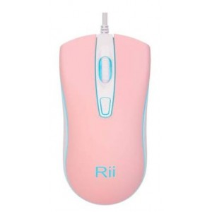 Rii 2.4G Wired Mouse - Pink