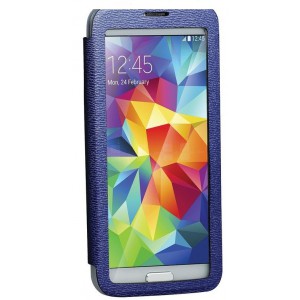 Promate  6959144009568  Lucent S5 Bookcover with T-Screen Window - Blue