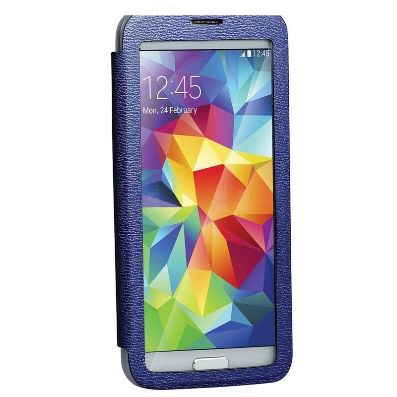 Promate  6959144009568  Lucent S5 Bookcover with T-Screen Window - Blue