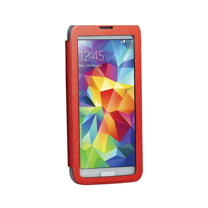 Promate 6959144009575  Lucent S5 Bookcover with T-Screen Window - Red