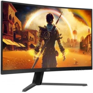 AOC- C32G42ZE Gaming Monitor| 32 inch|VA FHD 240Hz|MPRT 1500R|0.3ms|HDMI DP|VESA|Low Blue Model | Adaptive Syn|Normal Stand|3YR