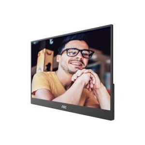 AOC-16T20 Monitor|USB C Powered|15.6 inch|IPS 1920x1080 60Hz|HDMI|Portable|230nits|VESA Mount|Smart cover