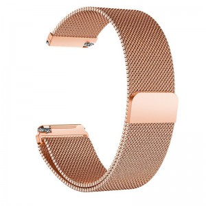 Fitbit Versa Magnetic Milanese Loop Watch Stainless Steel Band - Rose Gold