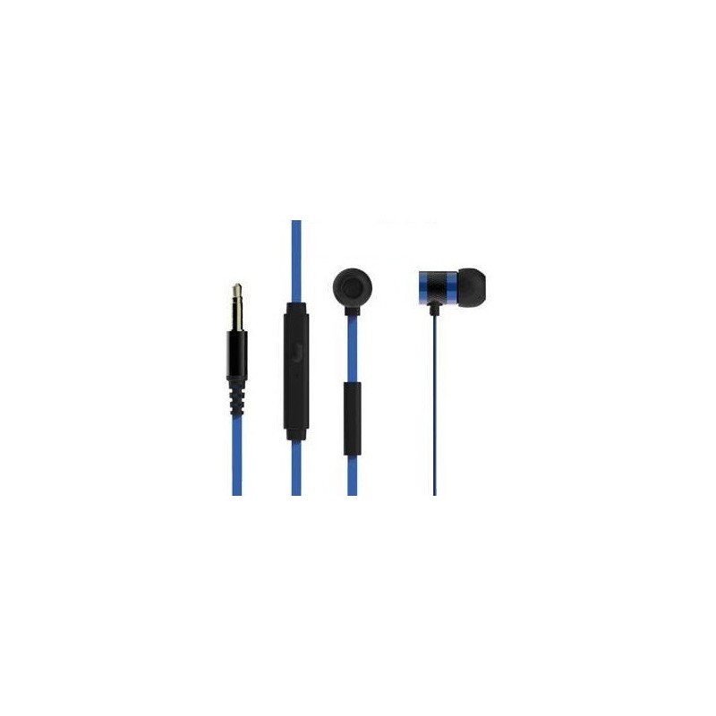 Kworld  KW-S18   In-Ear Mobile Gaming Earphones Stereo Silicone Earbuds with In-line intelligent Control Microphone - Blue